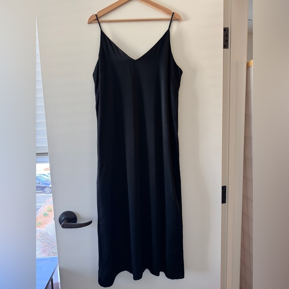 GAP Satin Cami Midi Slip Dress